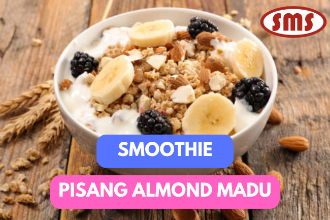 Smoothie Pisang Almond Madu: Camilan Lezat dan Bergizi